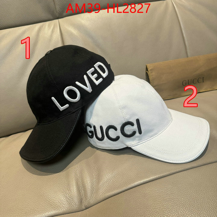 Cap(Hat)-Gucci wholesale designer shop ID: HL2827 $: 39USD