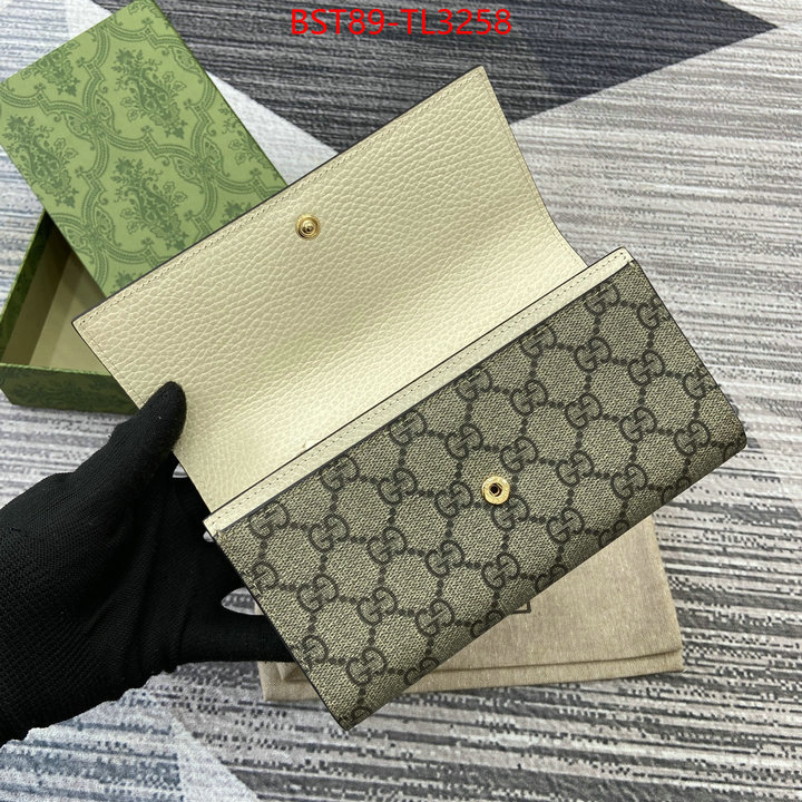 Gucci Bags(TOP)-Wallet- highest quality replica ID: TL3258 $: 89USD,