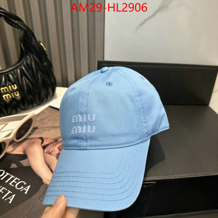 Cap(Hat)-Miu Miu aaaaa+ replica designer ID: HL2906 $: 29USD