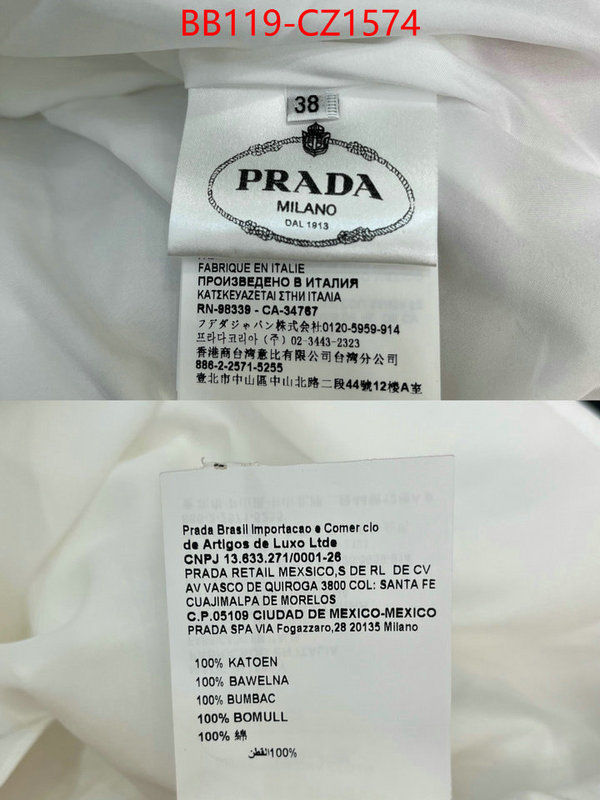 Clothing-Prada high quality aaaaa replica ID: CZ1574 $: 119USD