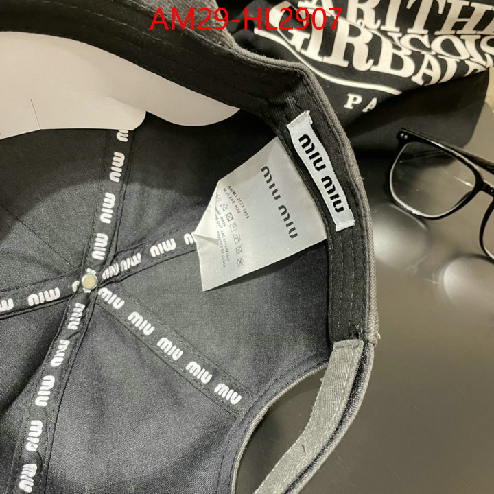 Cap(Hat)-Miu Miu how to buy replcia ID: HL2907 $: 29USD