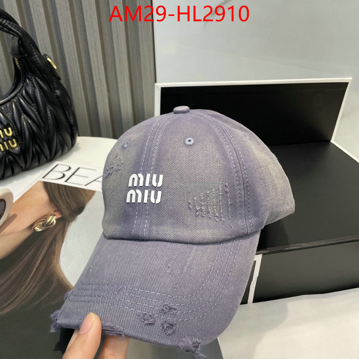 Cap(Hat)-Miu Miu best website for replica ID: HL2910 $: 29USD