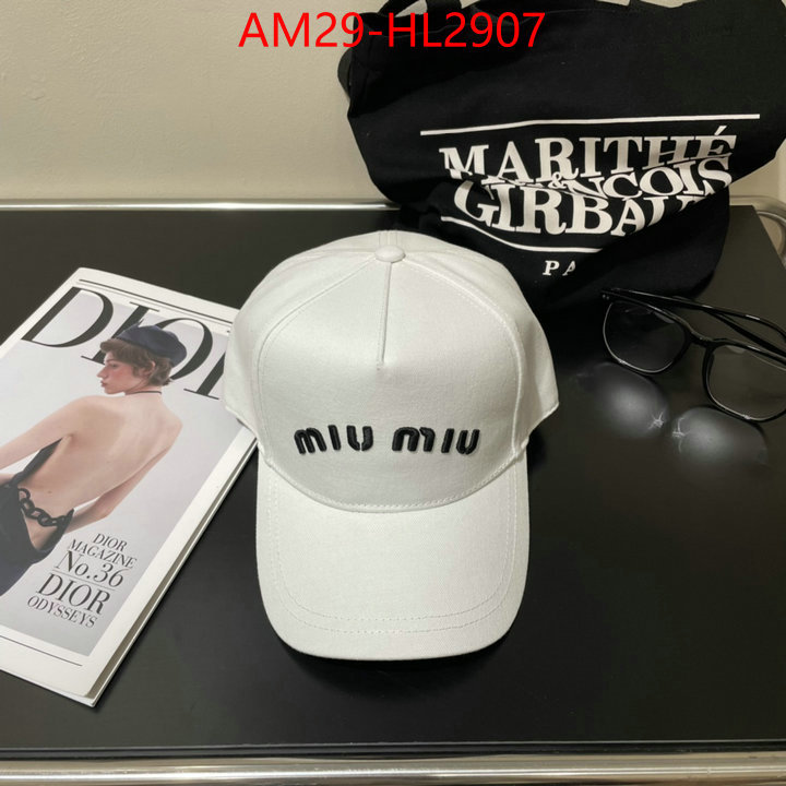 Cap(Hat)-Miu Miu how to buy replcia ID: HL2907 $: 29USD
