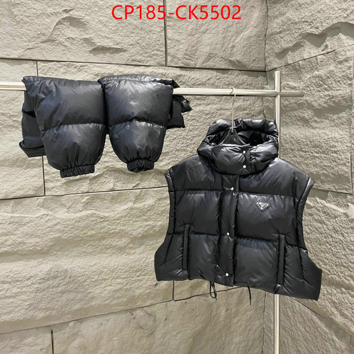 Down jacket Women-Prada 1:1 replica wholesale ID: CK5502 $: 185USD