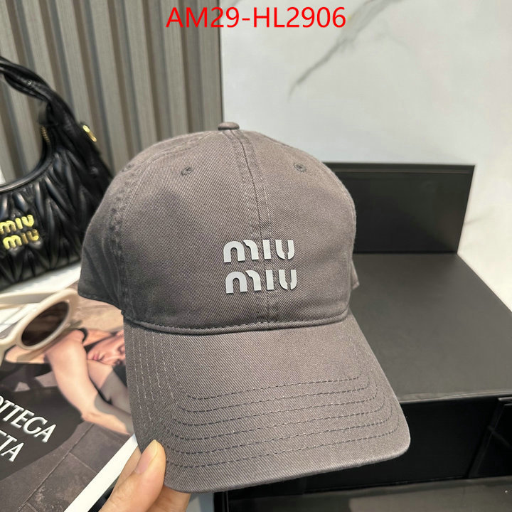 Cap(Hat)-Miu Miu aaaaa+ replica designer ID: HL2906 $: 29USD