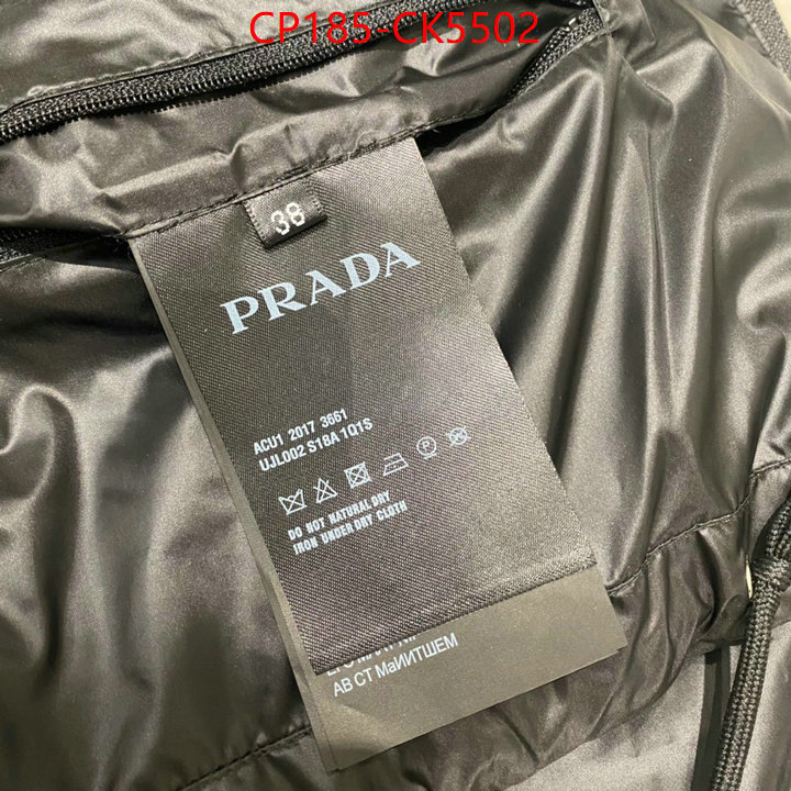 Down jacket Women-Prada 1:1 replica wholesale ID: CK5502 $: 185USD
