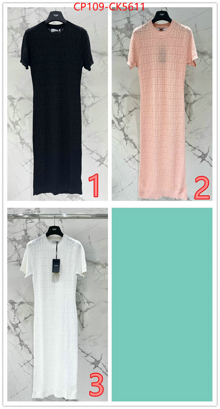Clothing-Fendi for sale online ID: CK5611 $: 109USD