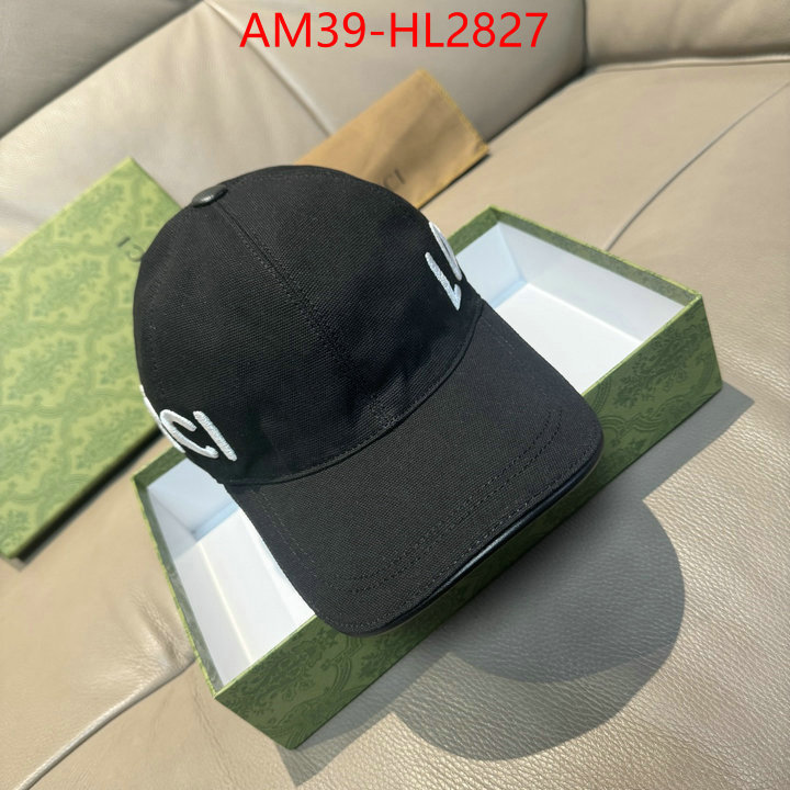 Cap(Hat)-Gucci wholesale designer shop ID: HL2827 $: 39USD