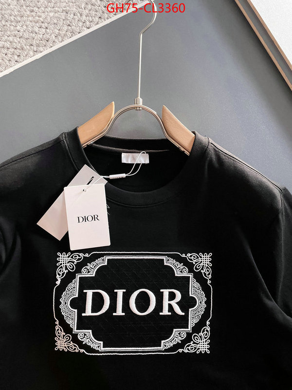 Clothing-Dior copy aaaaa ID: CL3360 $: 75USD