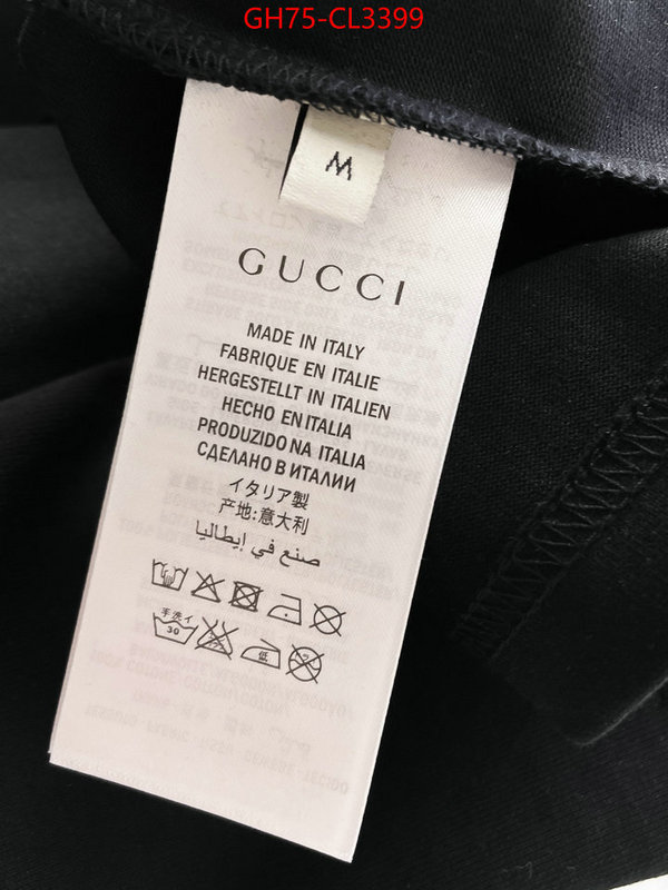 Clothing-Gucci luxury cheap replica ID: CL3399 $: 75USD
