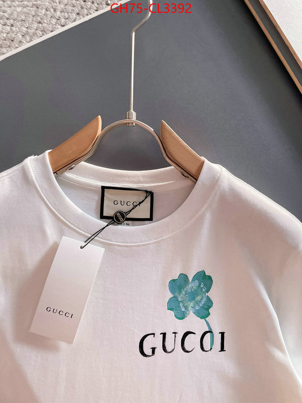 Clothing-Gucci buy luxury 2024 ID: CL3392 $: 75USD