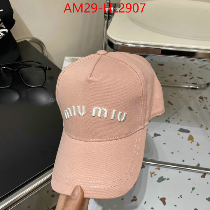 Cap(Hat)-Miu Miu how to buy replcia ID: HL2907 $: 29USD