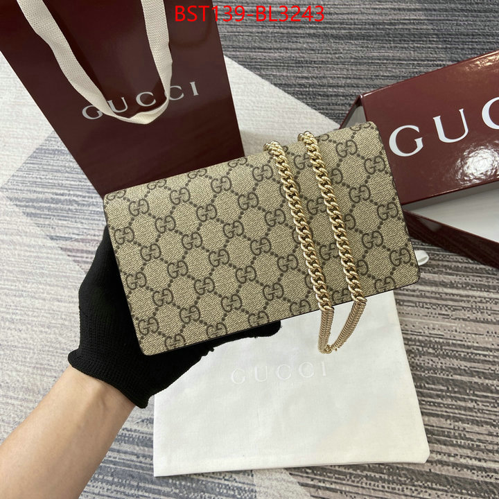 Gucci Bags(TOP)-Crossbody- luxury fake ID: BL3243 $: 139USD,