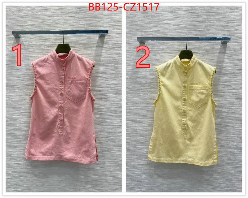 Clothing-Gucci counter quality ID: CZ1517 $: 125USD
