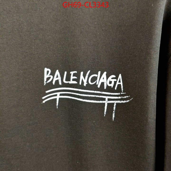 Clothing-Balenciaga high quality ID: CL3343 $: 69USD