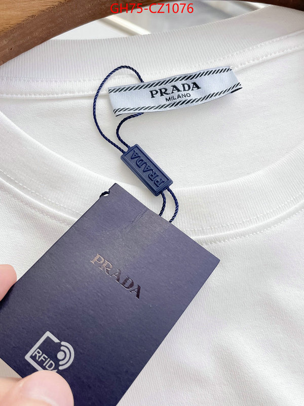 Clothing-Prada best designer replica ID: CZ1076 $: 75USD