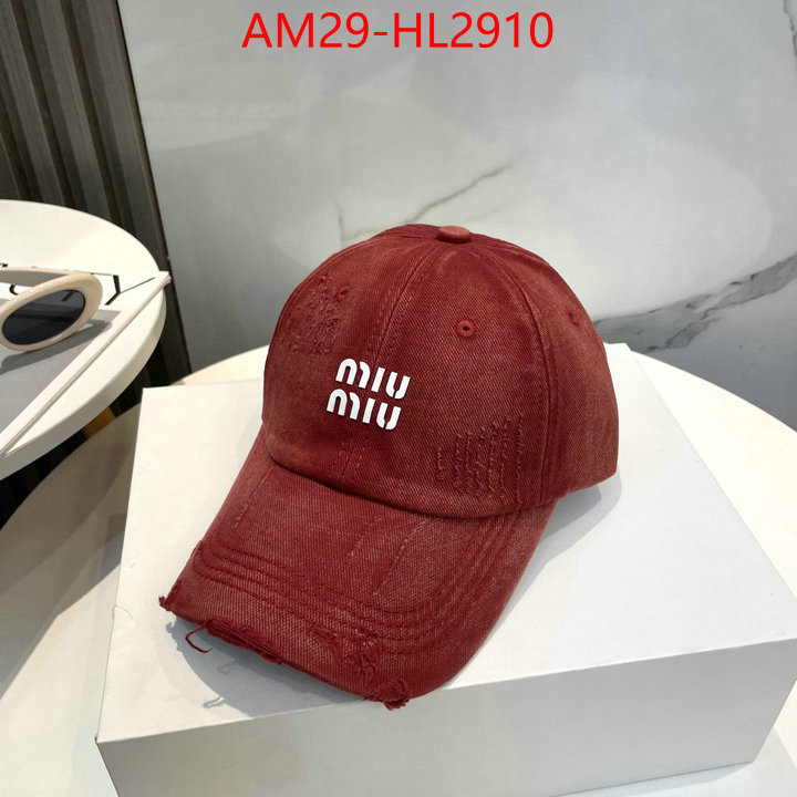 Cap(Hat)-Miu Miu best website for replica ID: HL2910 $: 29USD