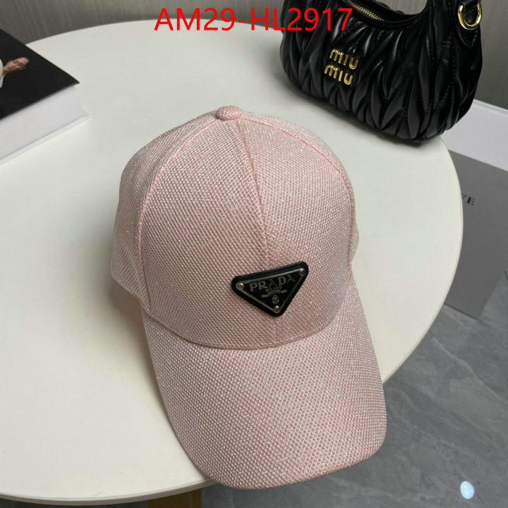 Cap (Hat)-Prada high quality replica designer ID: HL2917 $: 29USD