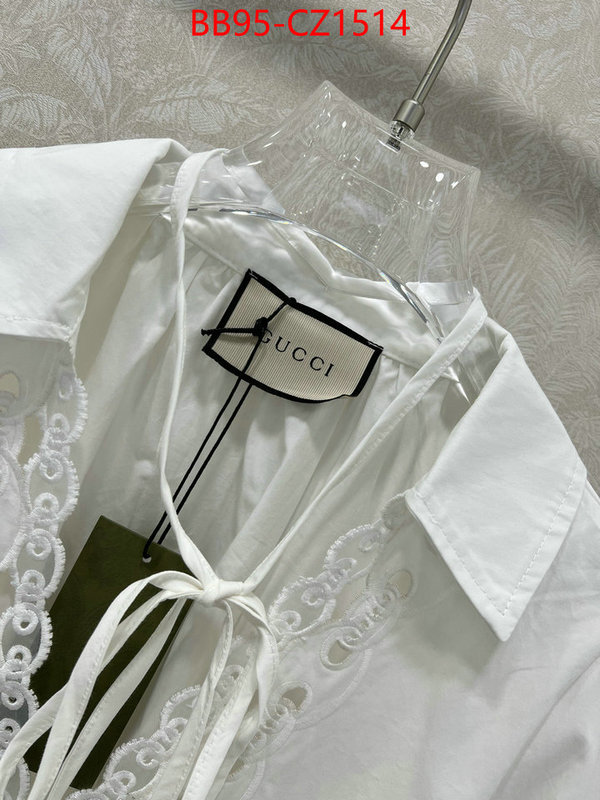 Clothing-Gucci 7 star quality designer replica ID: CZ1514 $: 95USD