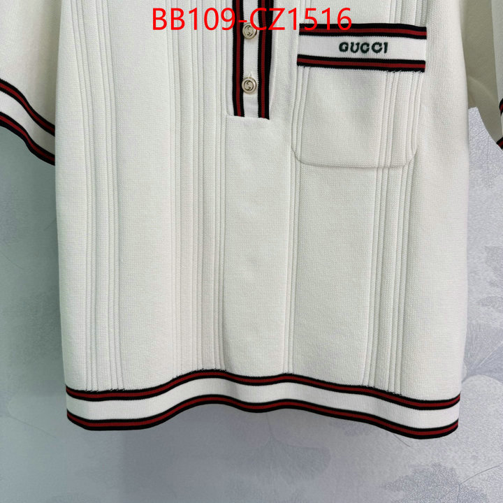 Clothing-Gucci fake aaaaa ID: CZ1516 $: 109USD