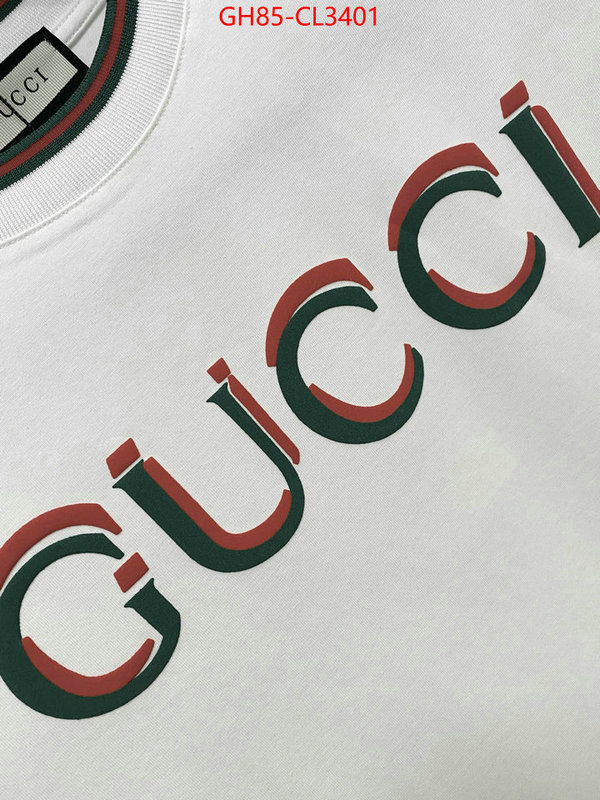 Clothing-Gucci luxury fake ID: CL3401 $: 85USD