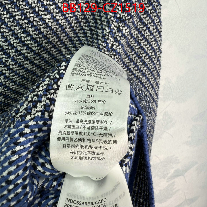Clothing-Gucci fake aaaaa ID: CZ1519 $: 129USD