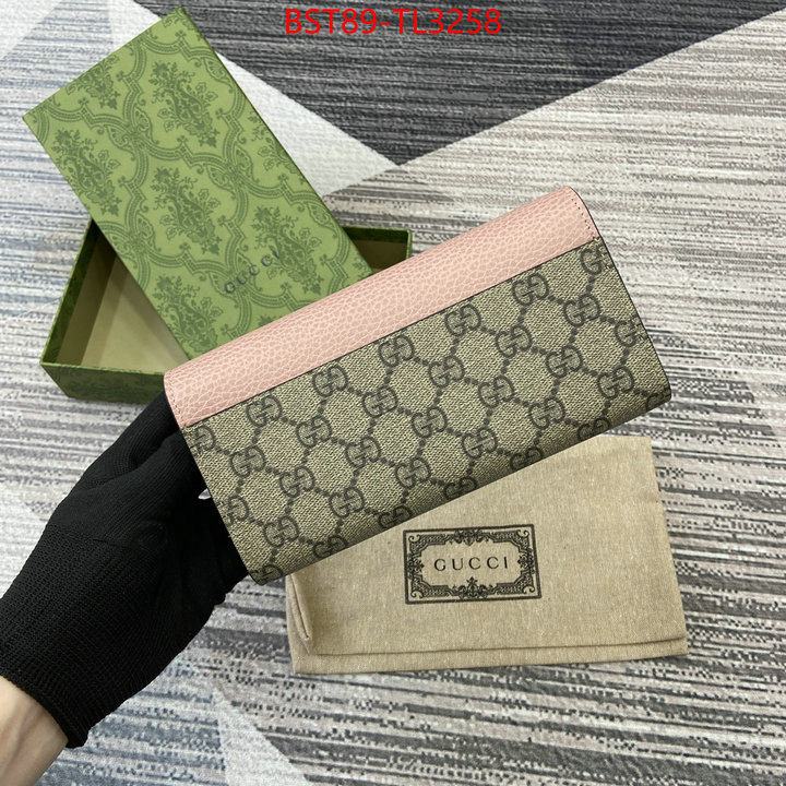 Gucci Bags(TOP)-Wallet- highest quality replica ID: TL3258 $: 89USD,