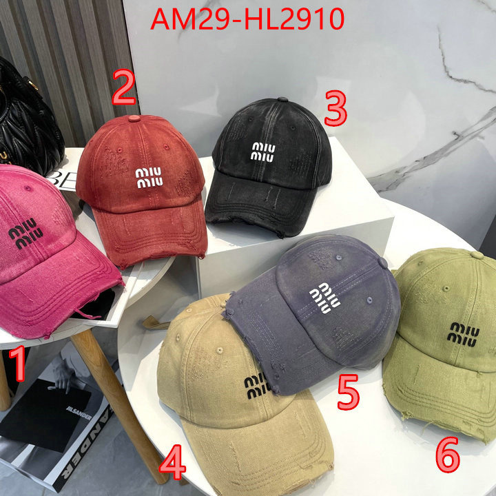 Cap(Hat)-Miu Miu best website for replica ID: HL2910 $: 29USD
