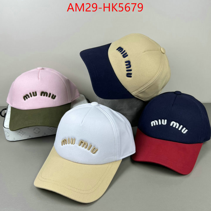 Cap(Hat)-Miu Miu highest quality replica ID: HK5679 $: 29USD