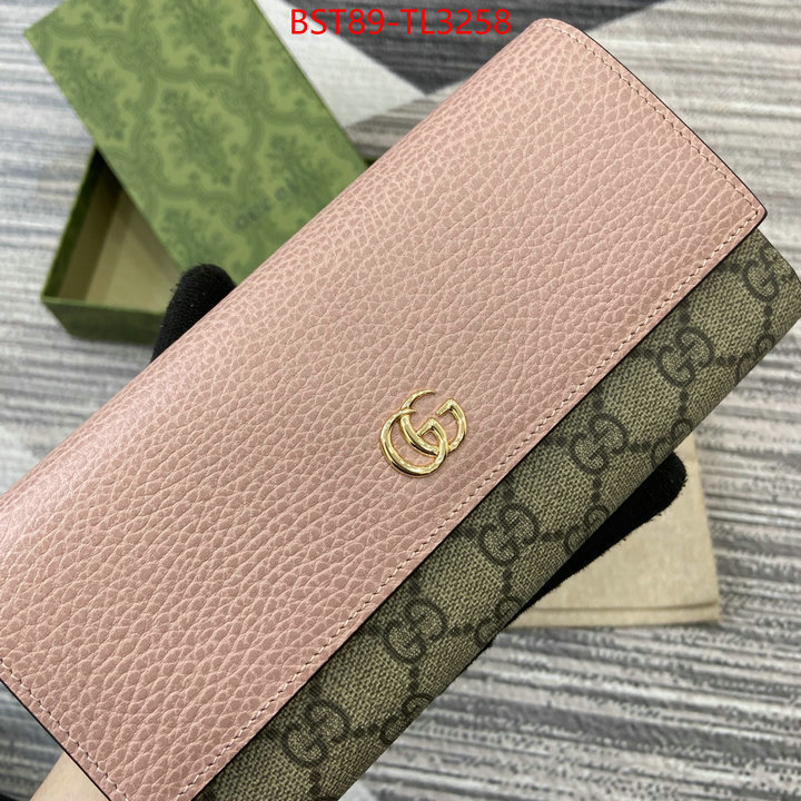 Gucci Bags(TOP)-Wallet- highest quality replica ID: TL3258 $: 89USD,