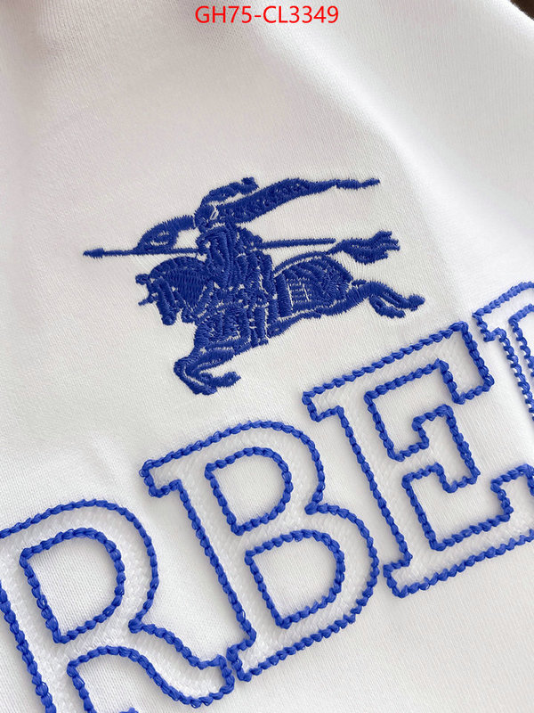 Clothing-Burberry luxury cheap ID: CL3349 $: 75USD
