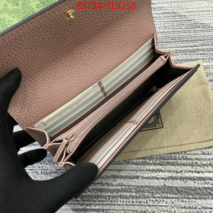 Gucci Bags(TOP)-Wallet- highest quality replica ID: TL3258 $: 89USD,