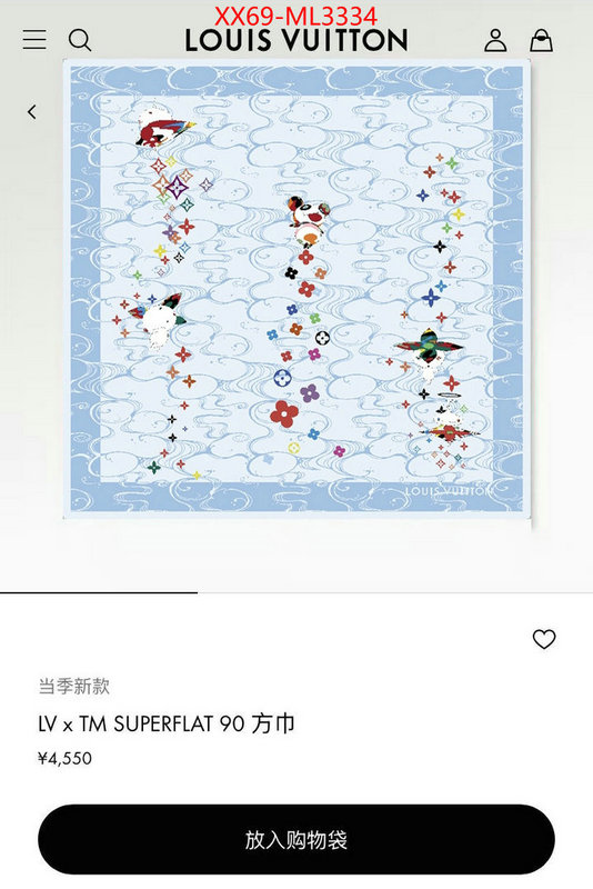 Scarf-LV wholesale sale ID: ML3334 $: 69USD