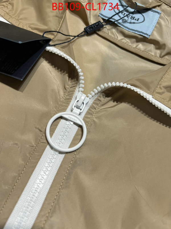 Clothing-Prada exclusive cheap ID: CL1734 $: 109USD