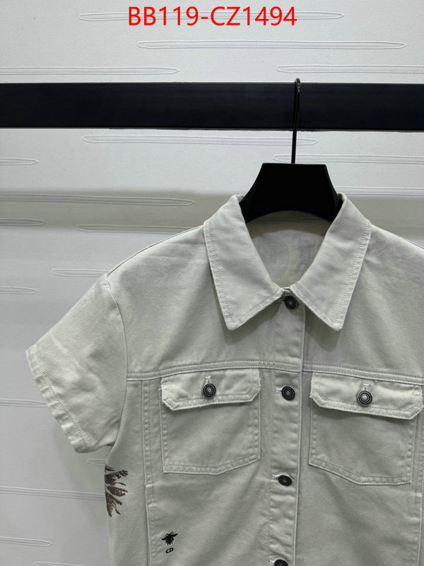 Clothing-Dior designer fake ID: CZ1494 $: 119USD