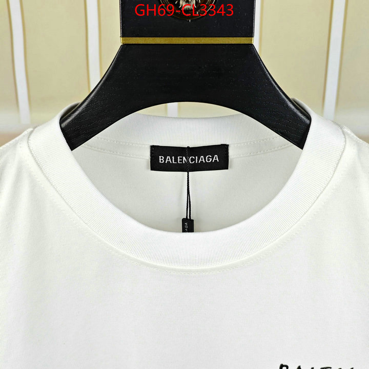 Clothing-Balenciaga high quality ID: CL3343 $: 69USD