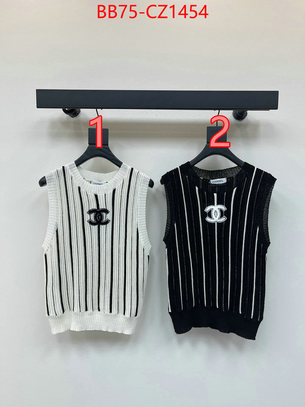 Clothing-Chanel top perfect fake ID: CZ1454 $: 75USD
