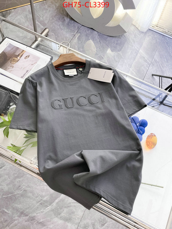 Clothing-Gucci luxury cheap replica ID: CL3399 $: 75USD