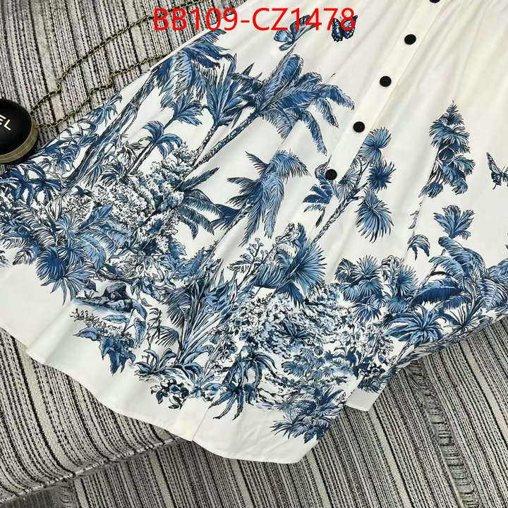 Clothing-Dior replica aaaaa designer ID: CZ1478 $: 109USD