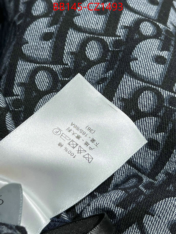 Clothing-Dior brand designer replica ID: CZ1493 $: 145USD