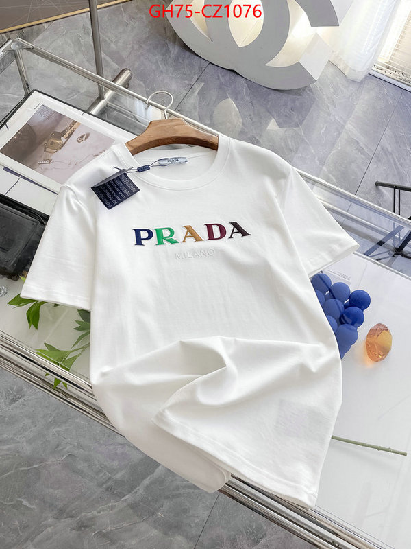 Clothing-Prada best designer replica ID: CZ1076 $: 75USD