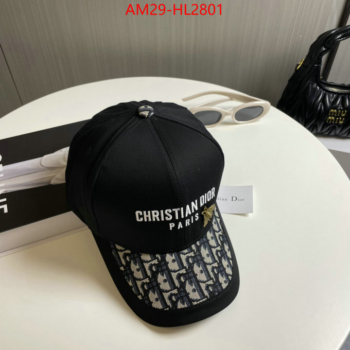 Cap (Hat)-Dior designer 7 star replica ID: HL2801 $: 29USD