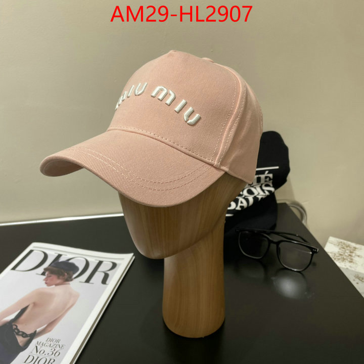 Cap(Hat)-Miu Miu how to buy replcia ID: HL2907 $: 29USD