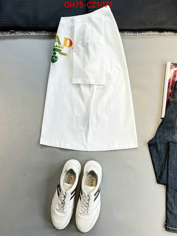 Clothing-Prada how to find designer replica ID: CZ1077 $: 75USD