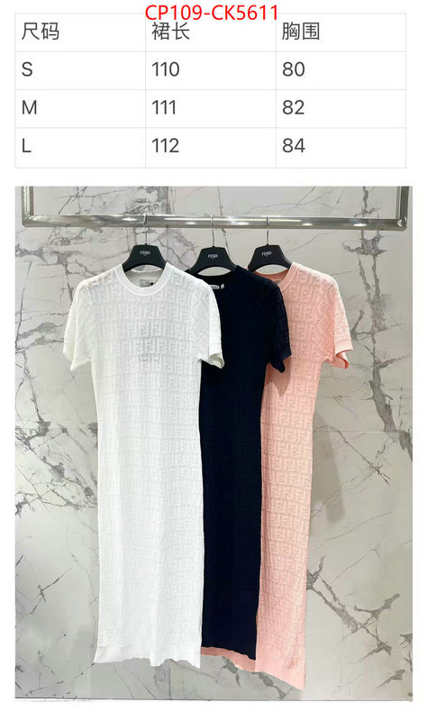 Clothing-Fendi for sale online ID: CK5611 $: 109USD