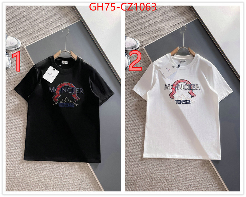 Clothing-Moncler how to buy replcia ID: CZ1063 $: 75USD