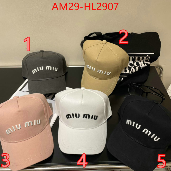 Cap(Hat)-Miu Miu how to buy replcia ID: HL2907 $: 29USD