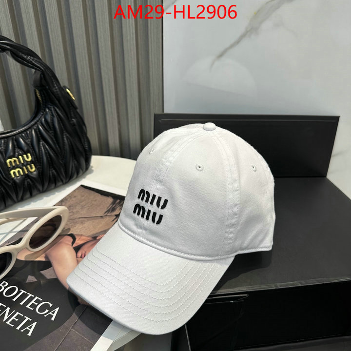 Cap(Hat)-Miu Miu aaaaa+ replica designer ID: HL2906 $: 29USD