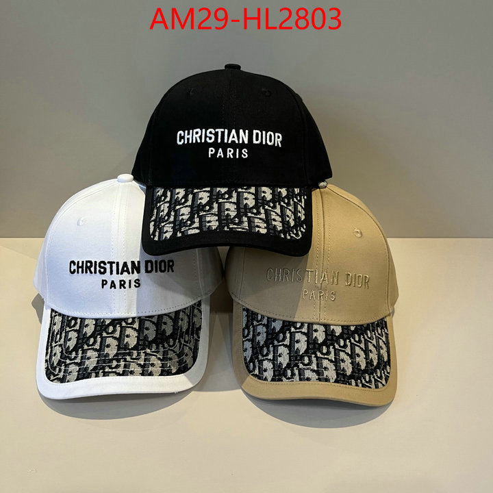 Cap (Hat)-Dior luxury fake ID: HL2803 $: 29USD