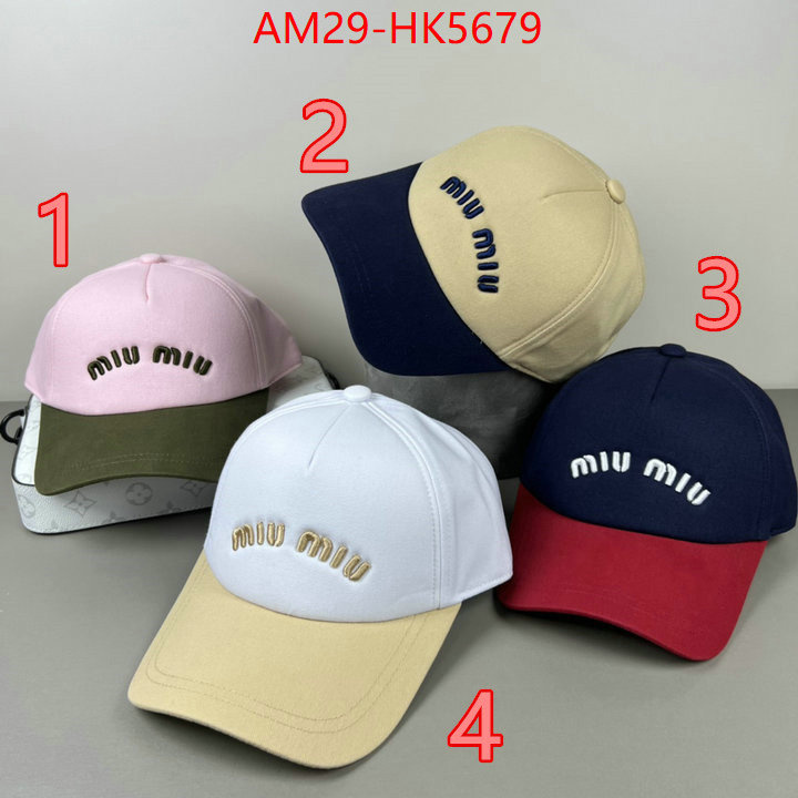 Cap(Hat)-Miu Miu highest quality replica ID: HK5679 $: 29USD
